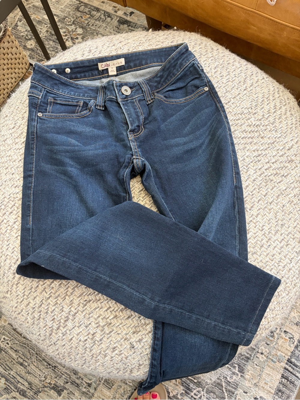 CAbi Women's Dark Blue Boot Cut Stretch Jeans